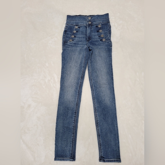 Express. Denim Jeans. Super High Rise Ankle Leggings.  Size 00 Regular. - Picture 1 of 5